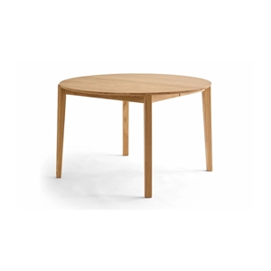 Fjord rundt spisebord - Massiv eg - Mål: Ø120 cm. Mulighed for tillægsplade